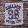 Декоративный элемент пришивной College 98 super girl 20,5*24,5 см фото