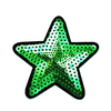 Термоаппликация ТАП 056 звезда зелёная 7,5см фото