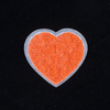 Термоаппликация ТАП 061 сердце оранжевое 6*5см фото