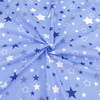 Ткань на отрез поплин 150 см 2258/1 Звездочки цвет голубой фото