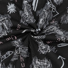 Ткань на отрез кулирка R3485-V1 Морковный сон цвет черный фото