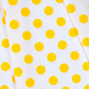 Ткань на отрез бязь плательная 150 см 1422/21А белый фон желтый горох фото