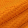 Вафельное полотно гладкокрашенное 150 см 240 гр/м2 7х7 мм премиум цвет 164 оранжевый фото