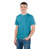 Мужская однотонная футболка цвет синий 50 фото