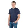 Мужская однотонная футболка цвет темно-синий 56 фото