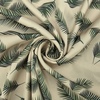 Маломеры шелк 150 см D1907 Листья пальмы на молочном 2,5 м фото