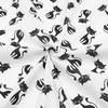 Ткань на отрез бязь плательная 150 см 1871/1 Черные котята на белом фото