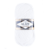 Пряжа для вязания Ализе LanaGold (49%шерсть, 51%акрил) 100гр цвет 55 белый фото