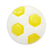 Пуговица детская сборная Мяч 13 мм цвет желтый упаковка 24 шт фото