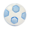 Пуговица детская сборная Мяч 16 мм цвет голубой упаковка 24 шт фото