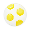 Пуговица детская сборная Мяч 16 мм цвет св-желтый упаковка 24 шт фото