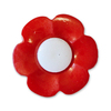 Пуговица детская сборная Цветок 17 мм цвет красный упаковка 24 шт фото