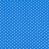 Ткань на отрез бязь плательная 150 см 1359/2 голубой фон белый горох фото