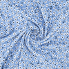 Ткань на отрез штапель 150 см 2445 Цветы на голубом фото
