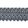 Кружево плетеное СЕВЕР черное CF 2486 9 см упаковка 5 м фото