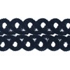 Кружево плетеное мягкое 8,5см SK-138 темно-синее упаковка 5м фото