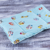 Подушка для новорожденных 40/60 цвет голубой с рисунком фото