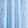 Портьерная ткань 150 см на отрез 17 цвет голубой ветка-лист фото