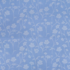 Ткань на отрез Тик 220 см 145 +/- 5 гр/м2 Ромашки цвет голубой серебро 215 фото