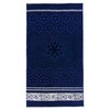 Полотенце велюровое Европа 50/90 см цвет синий фото