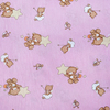 Ткань на отрез бязь 120 гр/м2 детская 150 см 7176 Мишка со звездой розовый фото