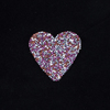 Термоаппликация ТАС 118 сердце розовое 7см фото