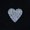 Термоаппликация ТАС 162 сердце серебро фото