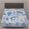 Одеяло детское байковое жаккардовое 100/140 см щенки цвет синий фото