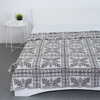 Одеяло байковое жаккардовое 185/200 цвет кельт коричневый фото