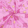 Ткань на отрез бязь ГОСТ детская 150 см 366/3 Жирафики цвет розовый фото