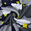 Ткань на отрез интерлок R4169-V1 Звездное небо цвет серый фото
