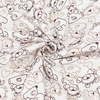 Ткань на отрез кулирка 3446-V1 Мишки цвет молочный фото