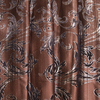 Портьерная ткань с люрексом 150 см Х7187 цвет 14 коричневый ветка фото