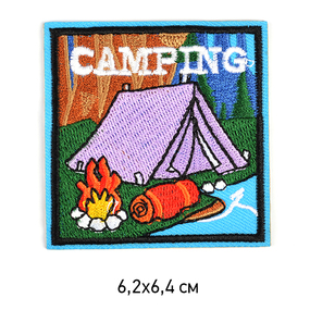 Термоаппликации арт.TBY-2217 Camping 6,2х6,4см фото
