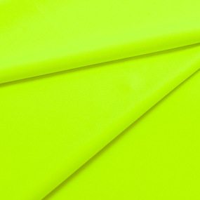 Ткань на отрез бифлекс 09 цвет кислотно-желтый фото