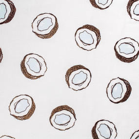 Ткань на отрез муслин 135 см 7363/1 Кокосы фото