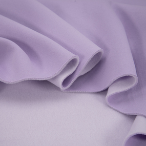 Ткань на отрез футер 3-х нитка компакт пенье начес цвет светло-лиловый фото