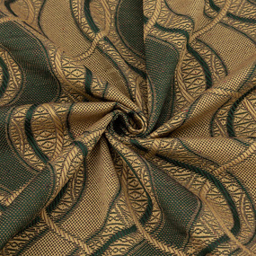 Ткань на отрез гобелен 150 см 112-5 цвет темно-зеленый фото