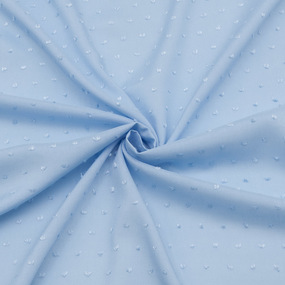 Ткань на отрез штапель гладкокрашеный цвет голубой фото