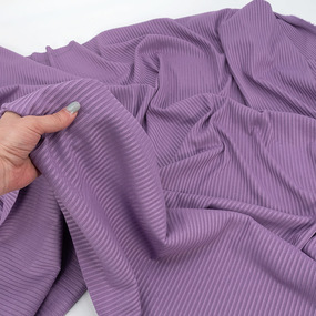 Ткань на отрез трикотаж лапша цвет фиолетовый фото