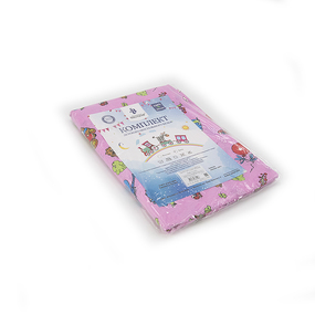 Постельное белье в детскую кроватку из бязи ГОСТ 383/3 Зоопарк цвет розовый фото