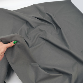 Ткань на отрез бязь гладкокрашеная ГОСТ 150 см цвет угольно-серый фото