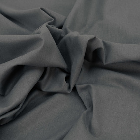 Ткань на отрез бязь гладкокрашеная ГОСТ 150 см цвет угольно-серый фото