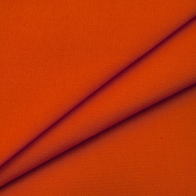 Ткань на отрез саржа 12с-18 цвет оранжевый фото