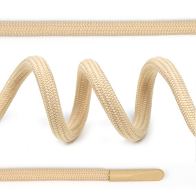 Шнурки круглые полиэфир 4 мм цв. песочный S180 арт.TBY 7290-0036, длина 130 см уп. 2 шт фото