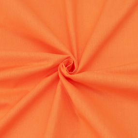 Ткань на отрез полулен 150 см 221 цвет оранжевый фото