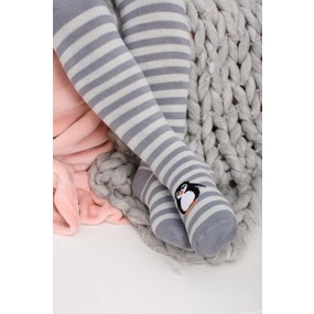 Колготки Пингвин детские плюш 5616 цвет серый р 104-110 фото