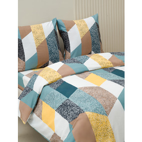 Постельное белье VT из полисатина 4102 2-х сп с евро простыней с наволочками 70х70 фото