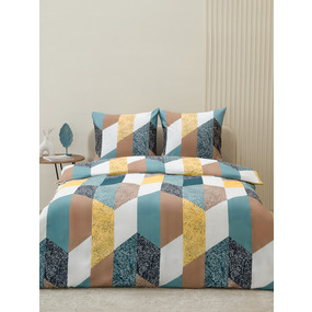 Постельное белье VT из полисатина 4102 2-х сп с евро простыней с наволочками 70х70 фото