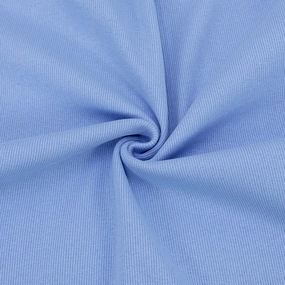 Ткань на отрез кашкорсе с лайкрой цвет светло-голубой фото